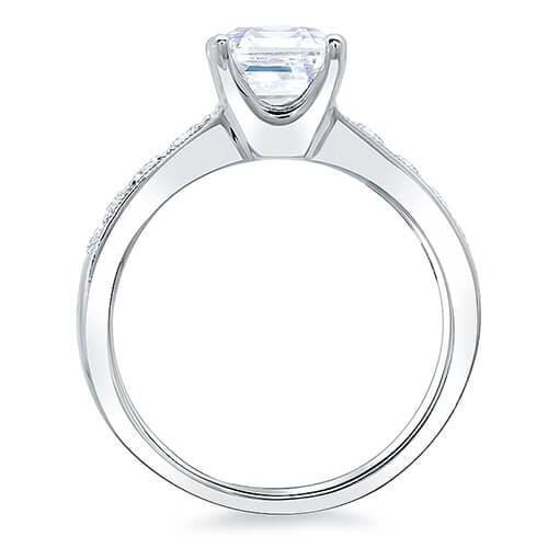  milgrain detail diamond engagement ring g,if gia
