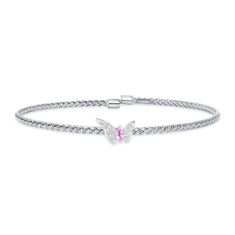 Butterfly Diamond Bangle