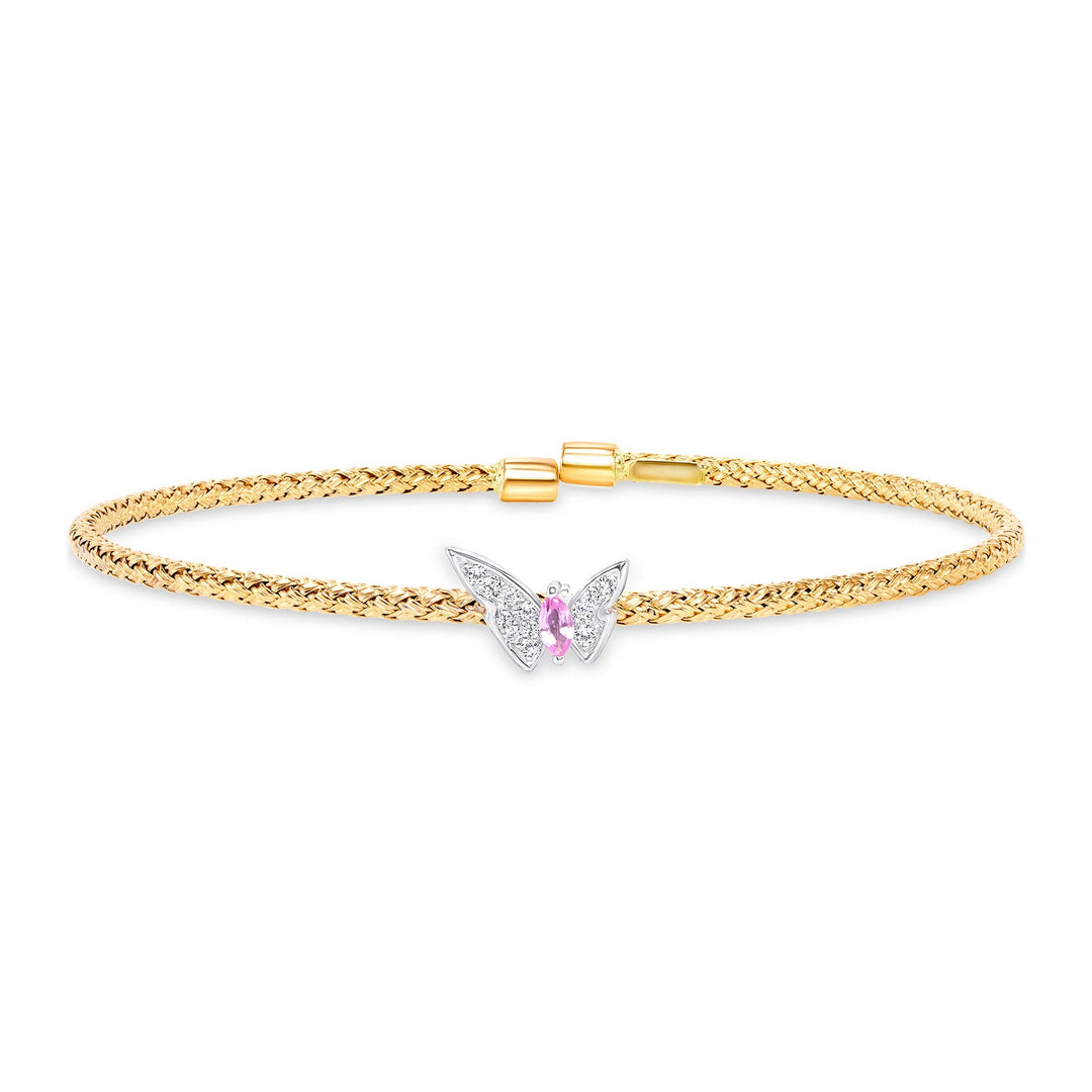 Butterfly Diamond Bangle