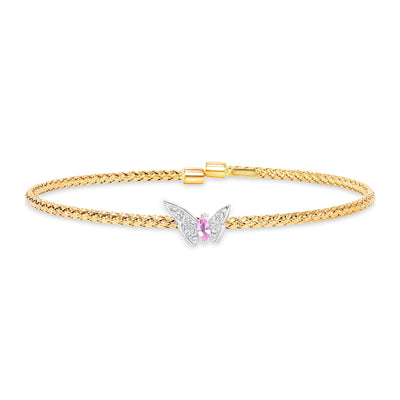 Butterfly Diamond Bangle