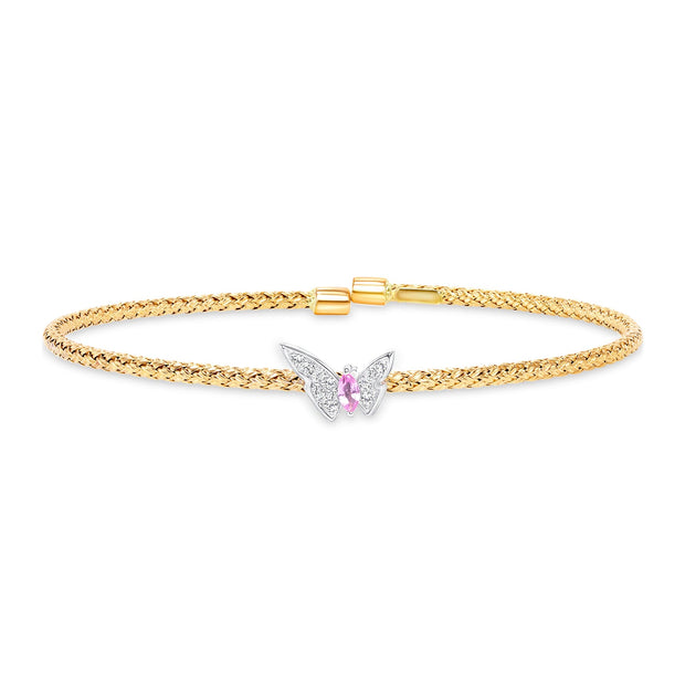 Butterfly Diamond Bangle