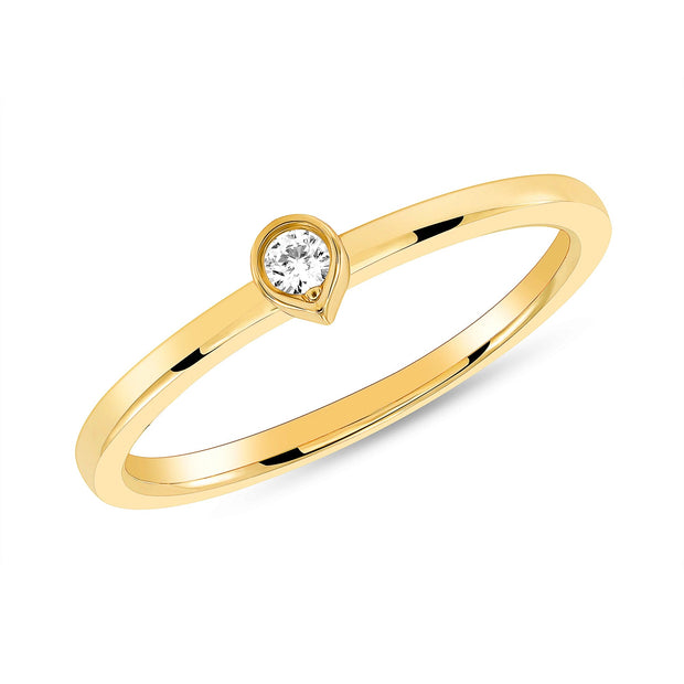 LEDODI Bezel Promise Ring