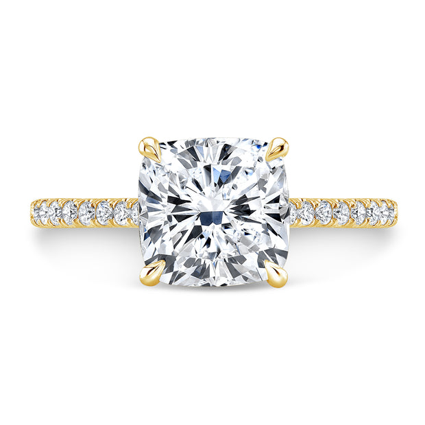Bonjour Classic U-Pave Diamond Engagement Ring