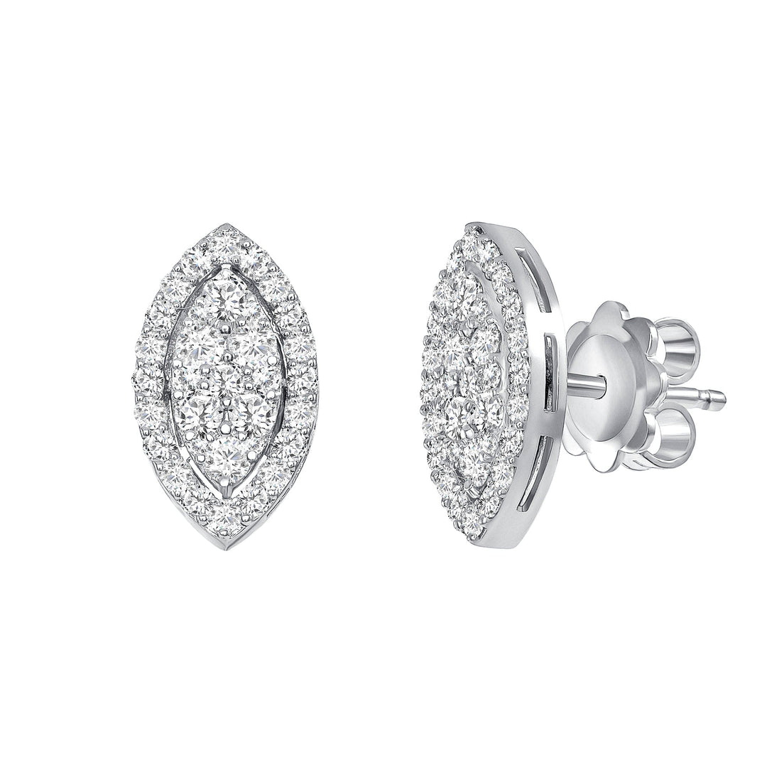0.80 Ct. Marquise Pave Diamond Earrings