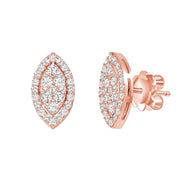 0.80 Ct. Marquise Pave Diamond Earrings