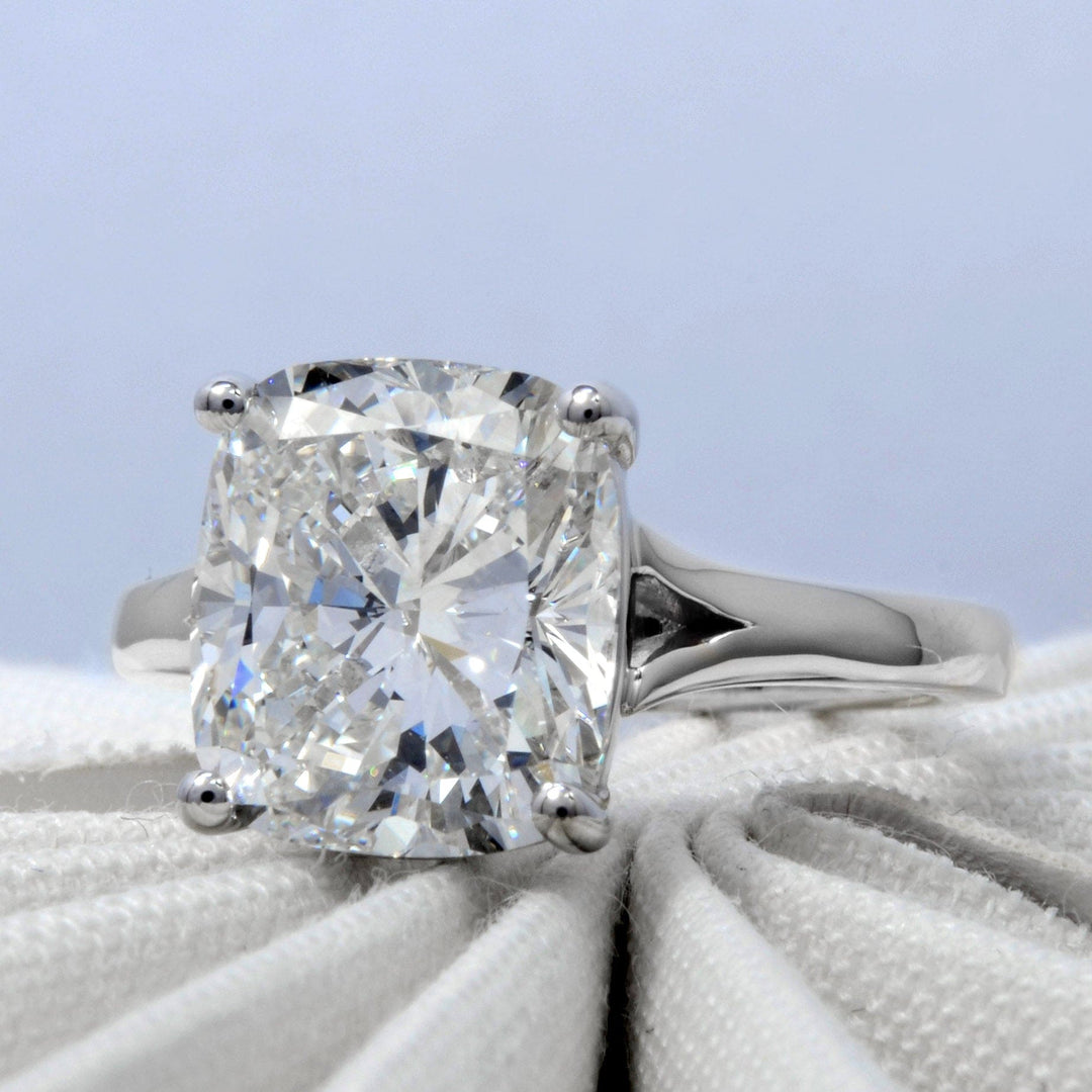 2.50 Ct. Cushion Cut Solitaire Ring H Color VS2 GIA Certified