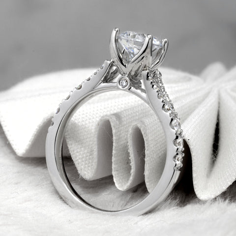 Split Shank Engagement Ring Side View