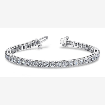 7 Carat Diamond Tennis Bracelet Round Cut G Color SI1 Clarity