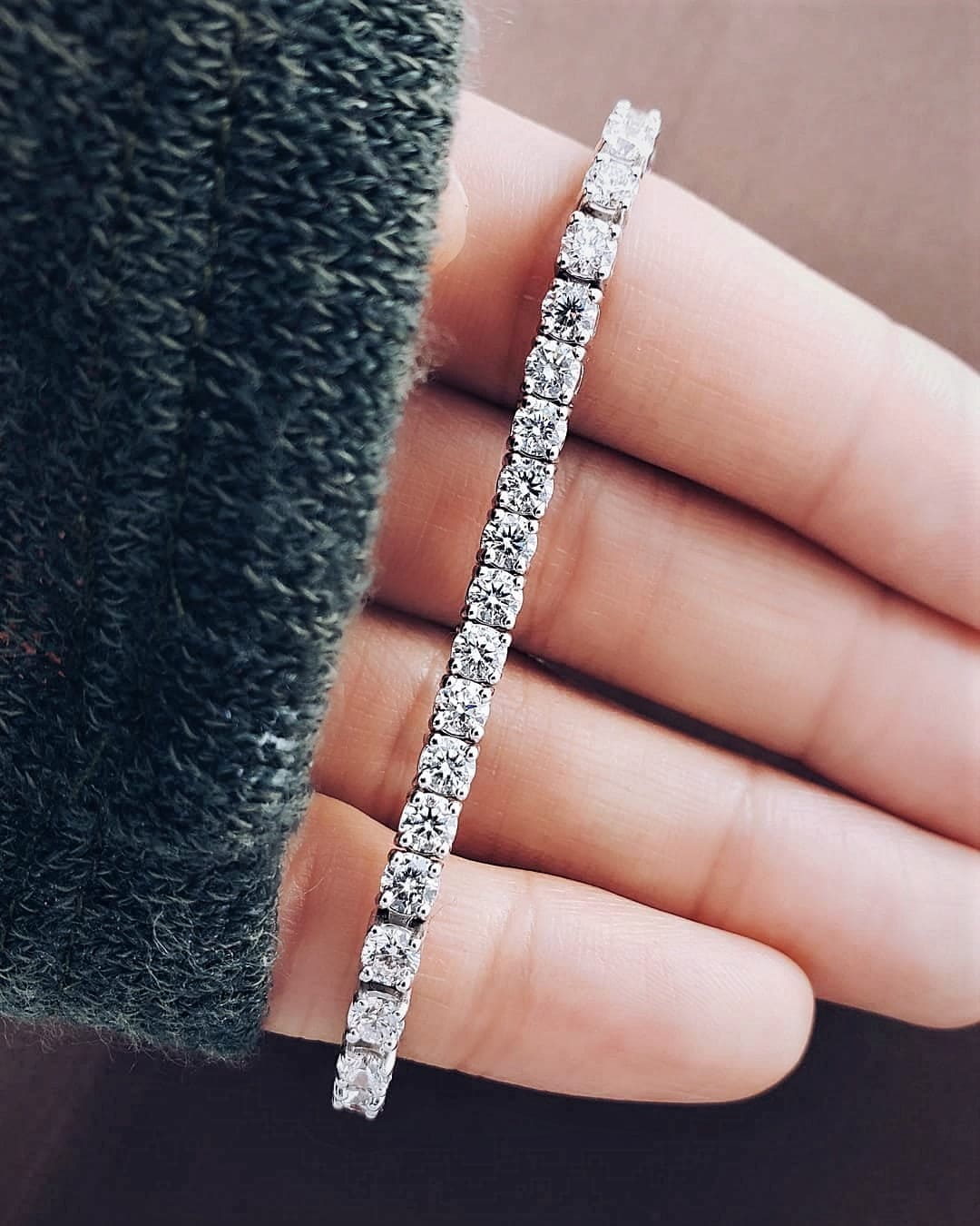 Tennis diamond bracelet