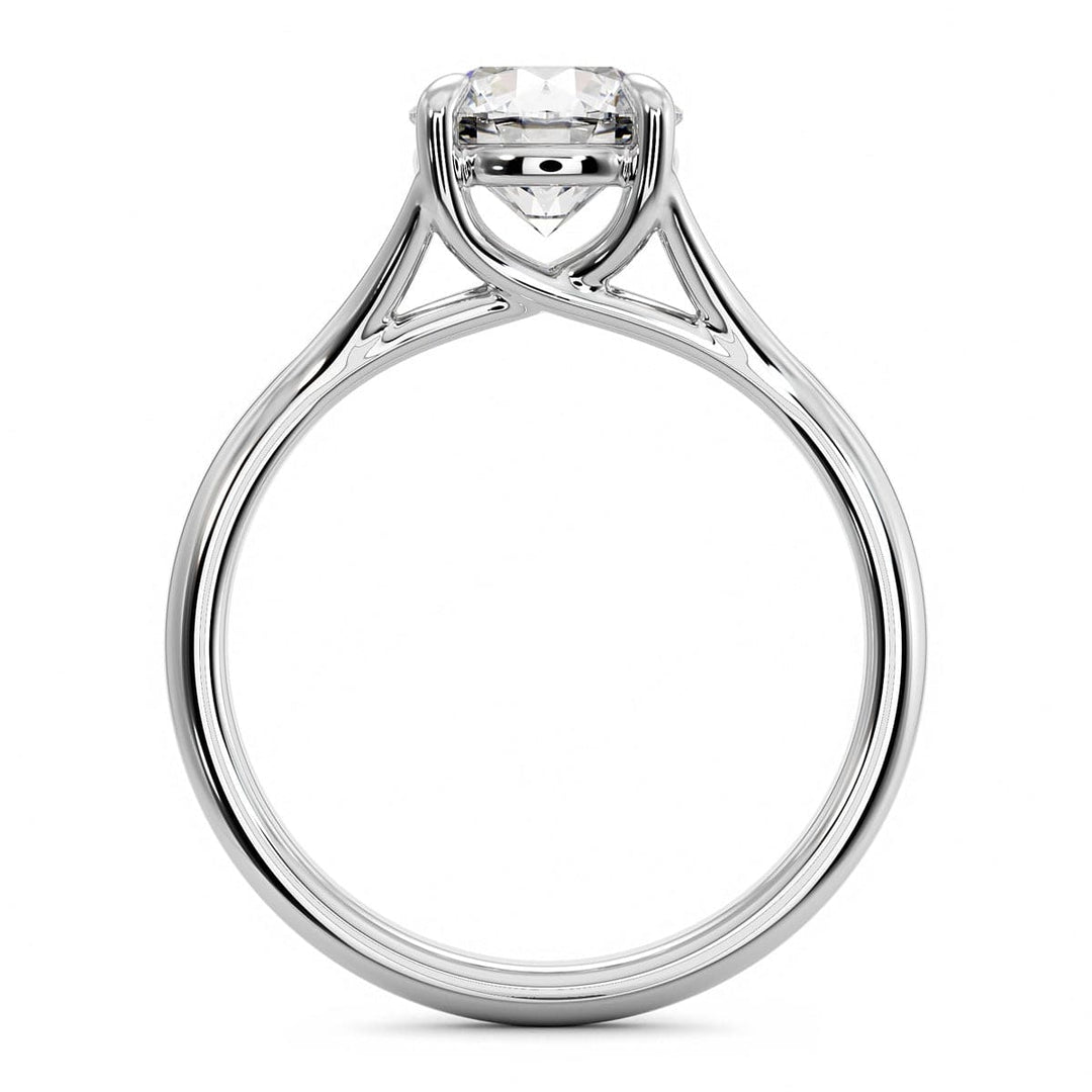 Split Shank Solitaire Engagement Ring