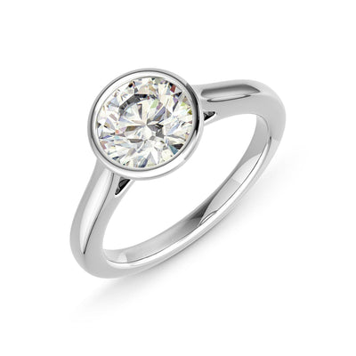 Bezel Solitaire Engagement Ring