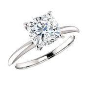 1.00 Ct. Cushion Cut Diamond Ring Classic Solitaire F Color VS2 GIA Certified