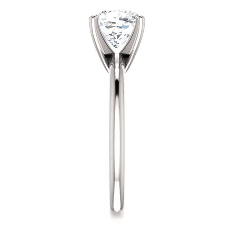 1.00 Ct. Cushion Cut Diamond Ring Classic Solitaire F Color VS2 GIA Certified