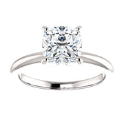 1.00 Ct. Cushion Cut Diamond Ring Classic Solitaire F Color VS2 GIA Certified