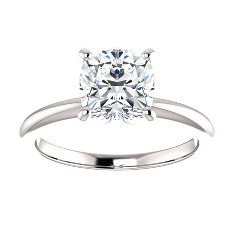1.00 Ct. Cushion Cut Diamond Ring Classic Solitaire F Color VS2 GIA Certified
