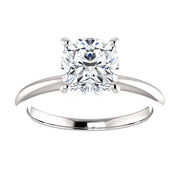 1.50 Ct. Classic Solitaire Cushion Cut Diamond Ring G Color VS2 GIA Certified