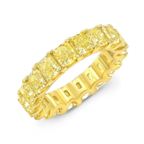 Yellow Radiant Eternity Band