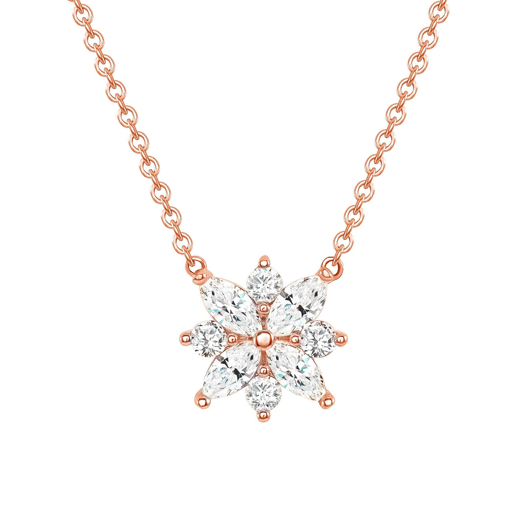 1.00 Carat Marquise Cut Diamond Necklace