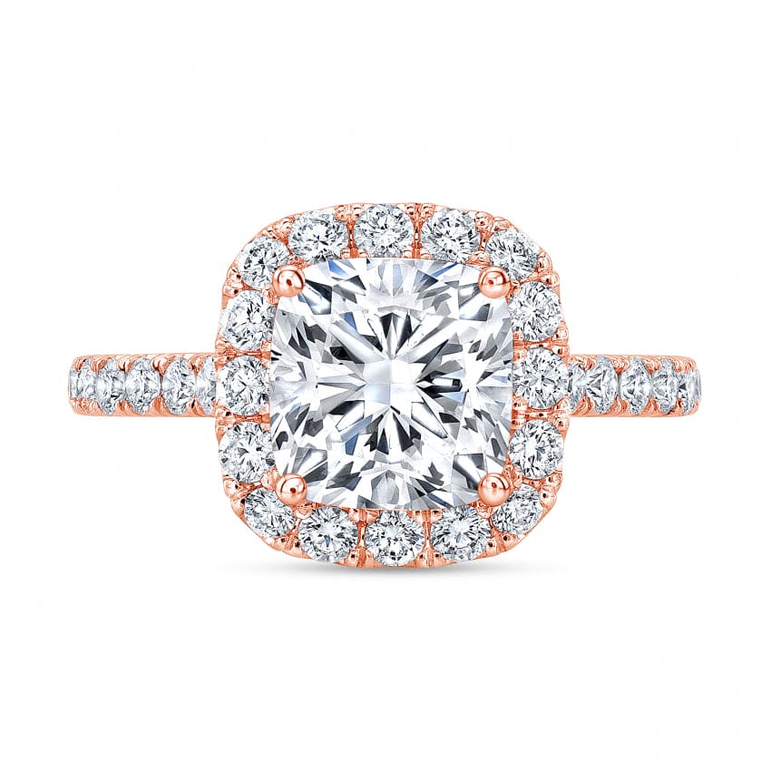 3.75 Ct. Cushion Halo Engagement Ring J Color VS2 GIA Certified