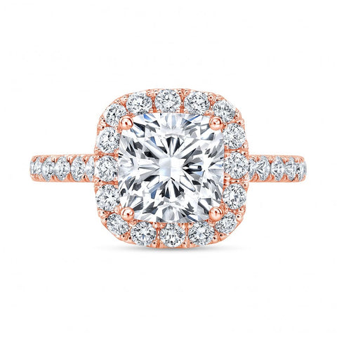 3.75 Ct. Cushion Halo Engagement Ring J Color VS2 GIA Certified