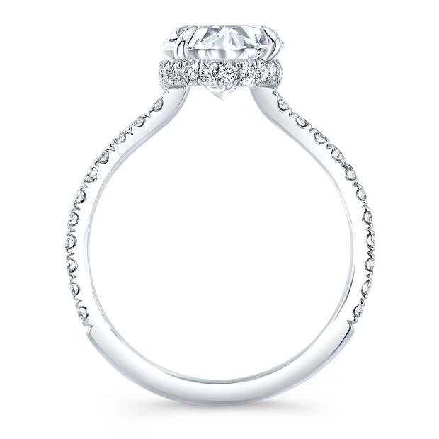 Oval Engagement Ring Profile View