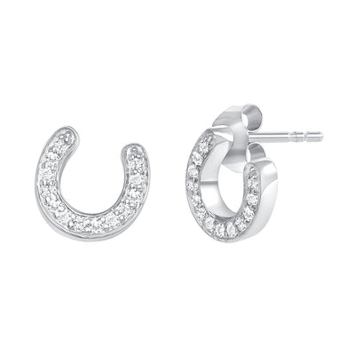 Horseshoe Diamond Earrings