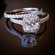 1.62 Ct. Cushion Cut Halo Engagement Ring H Color VVS2 GIA Certified