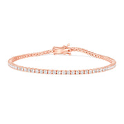 Tennis Diamond Bracelet Rose Gold