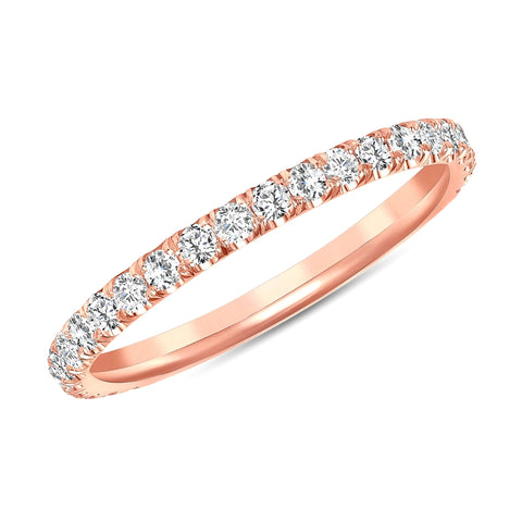 rose gold diamond band