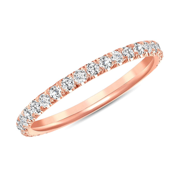 rose gold diamond band