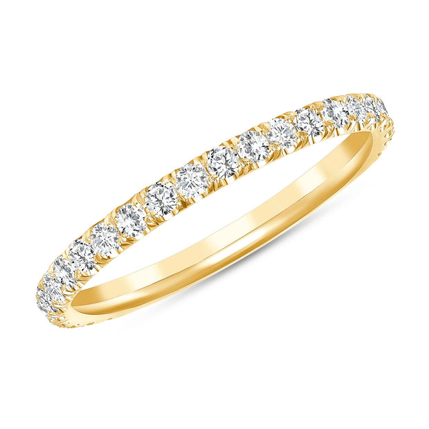 yellow gold diamond band