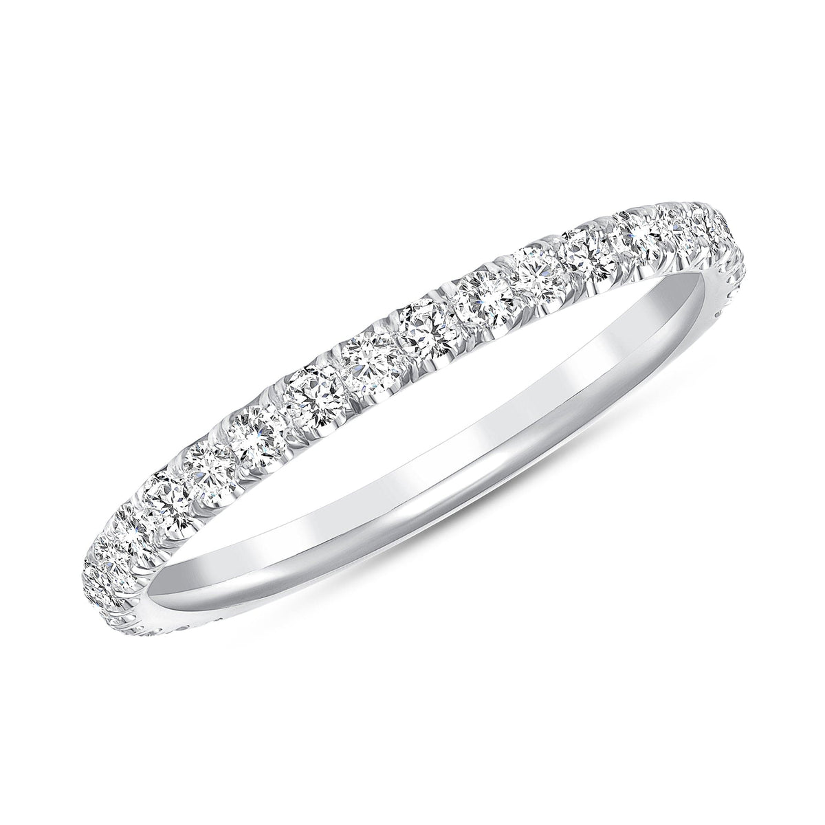 White gold diamond band 