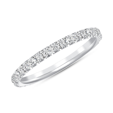 white gold diamond band 