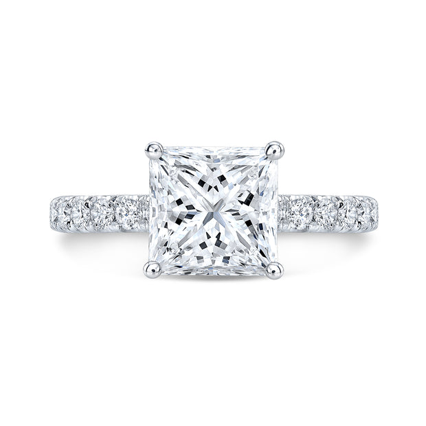 Pave Diamond Engagement Ring