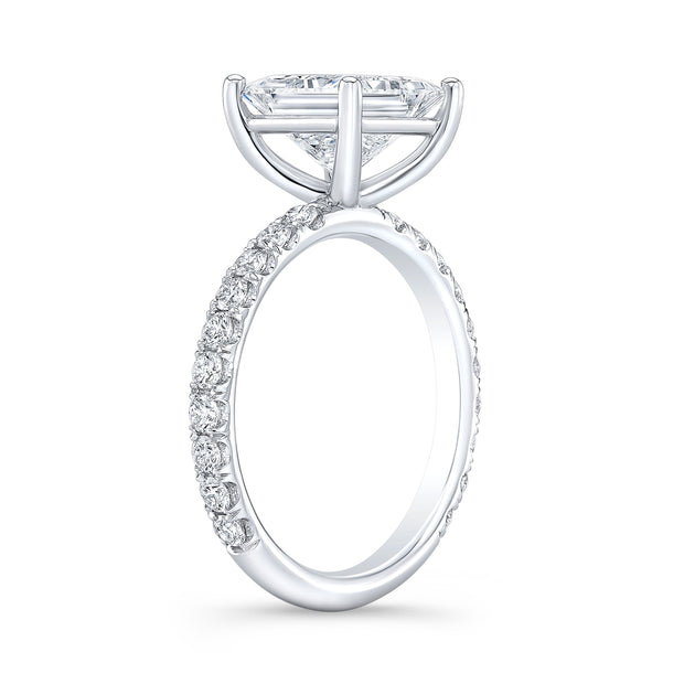 Pave Diamond Engagement Ring