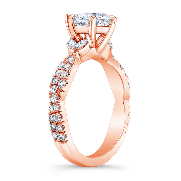 Tulip Marquise Engagement Ring