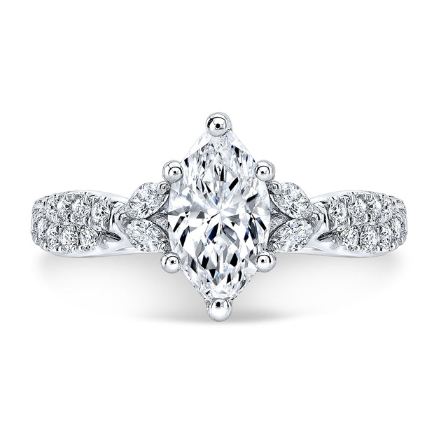 Tulip Marquise Engagement Ring