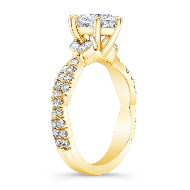 Tulip Marquise Engagement Ring