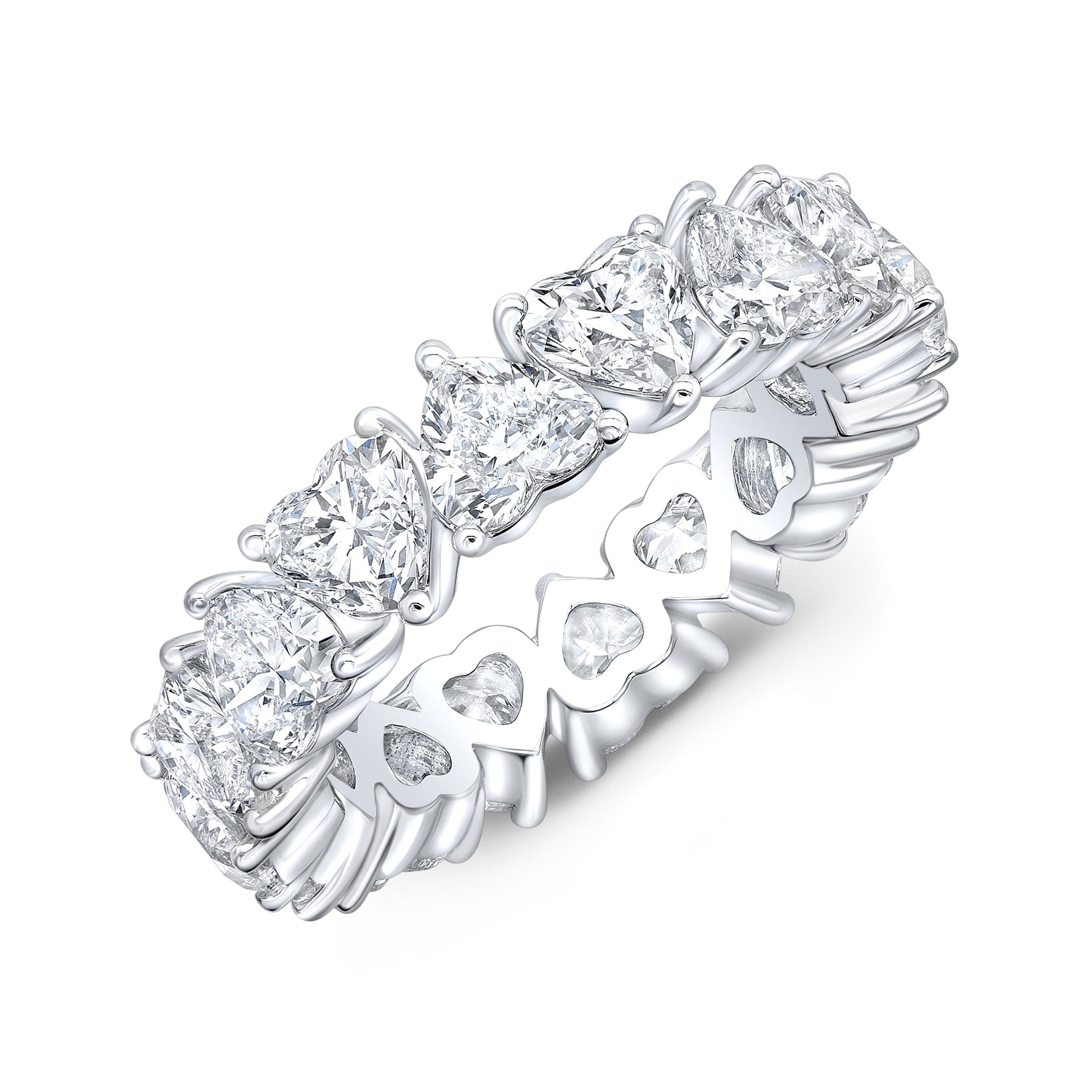 Heart shaped eternity ring sale