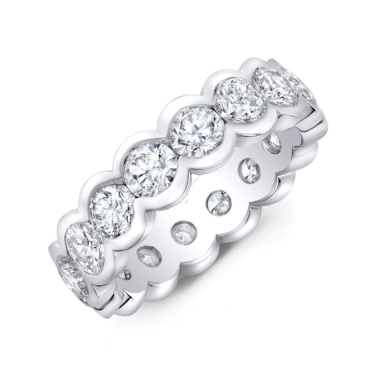 Half bezel eternity band