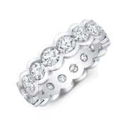 Half Bezel Eternity Band