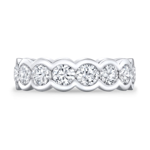 Half Bezel Eternity Band Front View