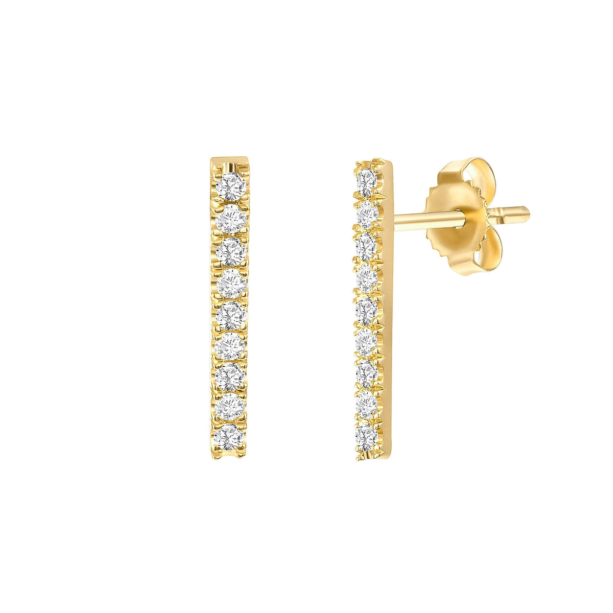 Nine_stone_diamond_bar_earrings_yellow_gold