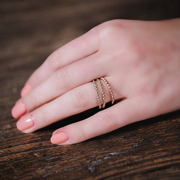 braided twist ring 