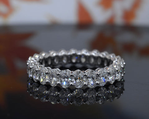 3 Carats Oval Eternity Band