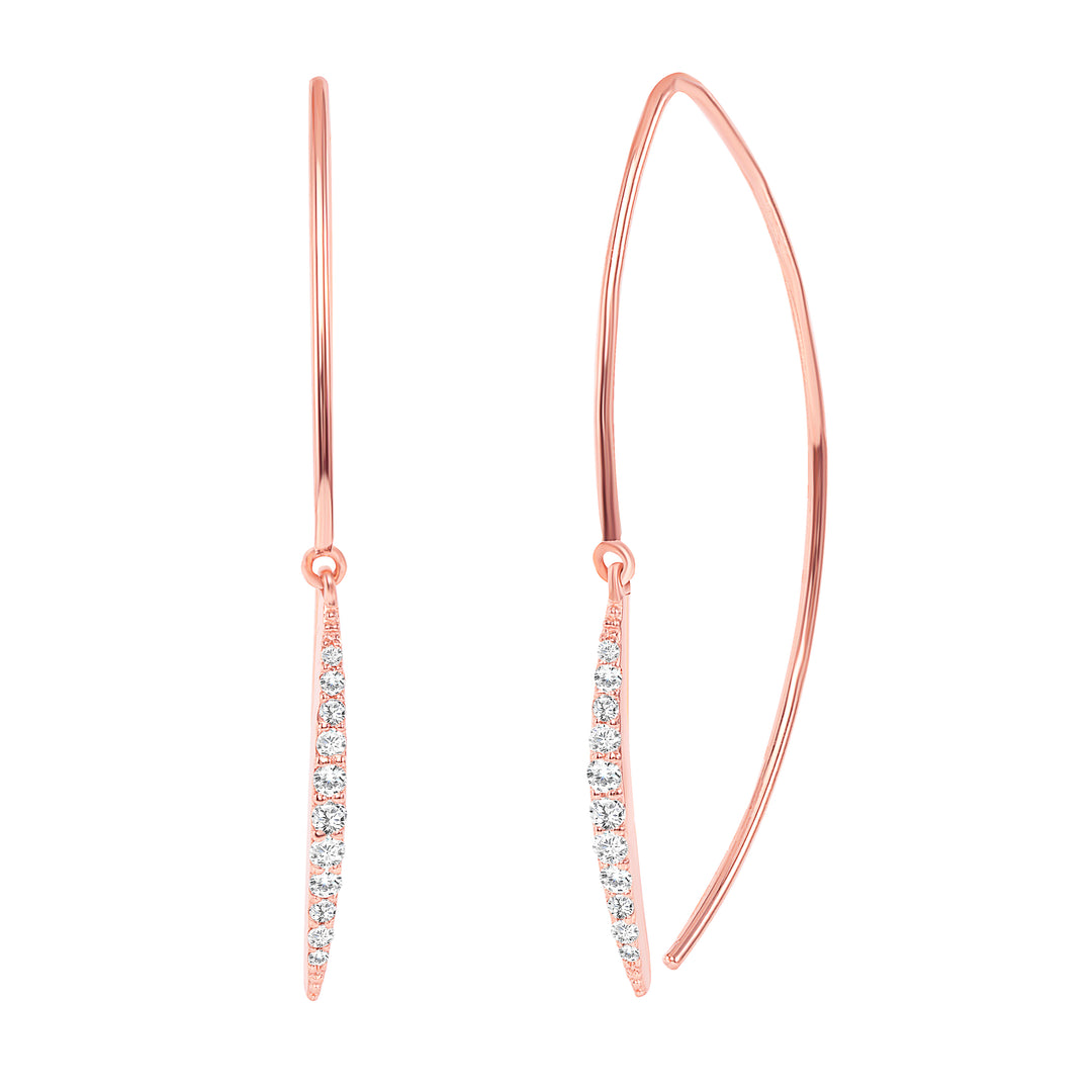 Paris Diamond Hanging Earrings