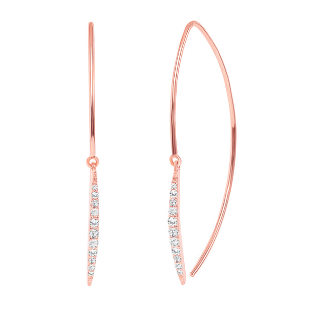 Paris Diamond Hanging Earrings