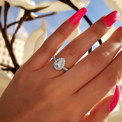 1.4 carat pear shaped diamond Clearance