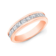 1.50 Ct. Princess Cut Diamond Wedding Band G Color VS Clarity