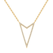 yellow gold rock star diamond pendant necklace